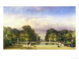 Buy The Tuileries Gardens, with the Arc de Triomphe in the Distance, 1858 at AllPosters.com