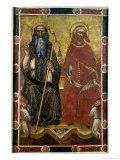 Buy Saints Anthony Abbot and Eligius - Painted Processional Banner at AllPosters.com