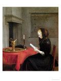 Woman Reading, circa 1662