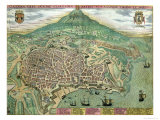 Buy Map of Catania, from "Civitates Orbis Terrarum" by Georg Braun and Frans Hogenberg, circa 1572 at AllPosters.com