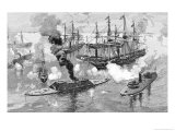 Surrender of the "Tennessee", Battle of Mobile Bay, from "Battles and Leaders of the Civil War"