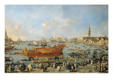 Buy Departure of the "Bucentaur" for the Lido on Ascension Day, 1766-70 at AllPosters.com