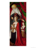 Buy The Bourbon Altarpiece, Panel Depicting St. Anne Presenting Anne of France and Her Daughter at AllPosters.com