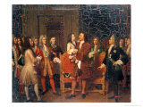 Buy Louis XV Visiting Peter I the Great at L'Hotel de Lesdiguieres, 10th May 1717 at AllPosters.com