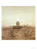 Buy Landscape with Grave, Coffin and Owl at AllPosters.com