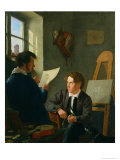 Hermann Kauffmann and Georg Haeselich in Kauffmanns Munich Studio, 1830