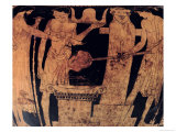 Buy Attic Red-Figure Krater, Detail, Decorated with a Scene of Vulcan's Forge, 5th Century BC at AllPosters.com