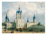 Buy The Smolny Cloister in St. Petersburg, Printed by Edouard Jean-Marie Hostein at AllPosters.com