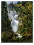 Buy Waterfall in the Bern Highlands, 1796 at AllPosters.com