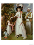 Buy Mrs Graham of Kinross, Her Daughter and a Jamadar, circa 1786 at AllPosters.com