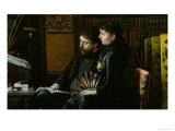 Buy Alphonse Daudet and His Wife in Their Study, 1883 at AllPosters.com