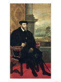 Seated Portrait of Emperor Charles V 1548