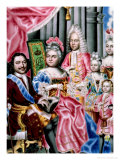 Buy The Family of Emperor Peter I, the Great, 1717 at AllPosters.com