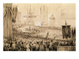 Buy The Re-Establishment of the Cult: a Te Deum at Notre-Dame de Paris, 18th April 1802 at AllPosters.com