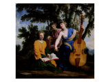 Buy The Muses Melpomene, Erato and Polymnia, 1652-55 at AllPosters.com