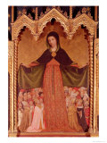 Buy Virgin of the Misericordia, Detail of the Central Panel, circa 1422 at AllPosters.com