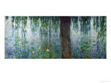 Waterlilies: Morning with Weeping Willows, Detail of the Left Section, 1915-26