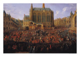 Buy The Departure of Louis XV from Sainte-Chapelle after the "Lit de Justice" 12th September 1715, 1735 at AllPosters.com
