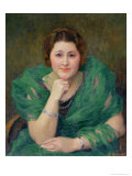 Buy Portrait of a Russian Woman with a Green Scarf at AllPosters.com