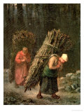 Buy Peasant Women with Brushwood, circa 1858 at AllPosters.com
