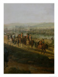 Buy Napoleon Bonaparte Visiting the Camp at Boulogne July 1804, Detail of Napoleon and the Flotilla at AllPosters.com
