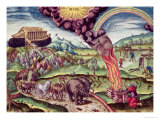 Buy Noah's Ark, Illustration from "Brevis Narratio...", Published by Theodore de Bry, 1591 at AllPosters.com