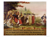 Penn's Treaty with the Indians circa 1840