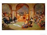 Buy Durbar at Udaipur, Rajasthan, 1855 at AllPosters.com
