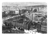 Buy Transformation of Paris: Building in 1861, Between the Streets Neuve-Des-Mathurins at AllPosters.com
