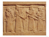 Buy Relief Depicting King Shalmaneser III of Assyria Meeting a Babylonian at AllPosters.com