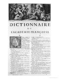 Buy Frontispiece for the French Academy Dictionary at AllPosters.com