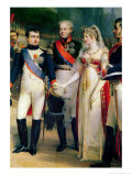 Buy Napoleon Bonaparte Receiving Queen Louisa of Prussia at Tilsit, 6th July 1807, 1837 at AllPosters.com