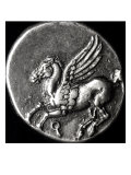 Reverse Side of a Coin Depicting Pegasus, from Corinth, 700-300 BC