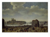 Buy View of the Bridge and Quai de La Tournelle, 1646 at AllPosters.com