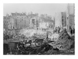 Buy Building of Avenue de L'Opera, Building Site of the Mound of Moulins Near Passage Moliere at AllPosters.com