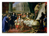 Buy Jean-Baptiste Colbert Presenting Members of the Royal Academy of Science to Louis XIV circa 1667 at AllPosters.com