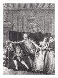 Buy Le Baron...Chassa Candide Du Chateau a Grands Coups de Pied Dans Le Derriere at AllPosters.com