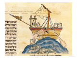 Jonah Eaten by the Whale, from a Hebrew Bible, 1299