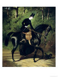 Buy The Rider, Kipler, on Her Black Mare at AllPosters.com