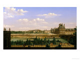 View of the Gardens and Palace of the Tuileries from the Quai D'Orsay, 1813