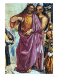 The Preaching of the Antichrist, Detail of Christ and the Devil
