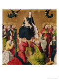 Buy The Virgin in Glory with the Apostles, Central Panel of a Triptych, Late 15th Century at AllPosters.com
