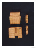 Two Open Facetted Bracelets and a Pair of Earrings, from the Princely Tomb of Sainte-Colombe