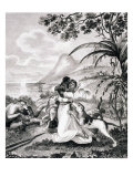 Buy Blood Hounds Attacking a Black Family in the Woods at AllPosters.com