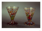 Murano Goblets Decorated with Enamel, circa 1475