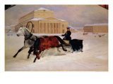Buy Pole Pair with a Trace Horse at the Bolshoi Theatre in Moscow, 1852 at AllPosters.com