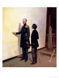 Buy Tsar and Artist - Nikolay I in the Artist's Atelier, 1883 at AllPosters.com