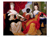 Buy Portrait of Francoise-Marie de Bourbon and Louise-Francoise de Bourbon at AllPosters.com