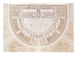 Buy General Plan of the Salt Works in the "Ideal City" of Chaux at AllPosters.com