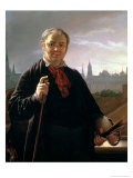Self Portrait Against the Window with a View of the Kremlin, 1846